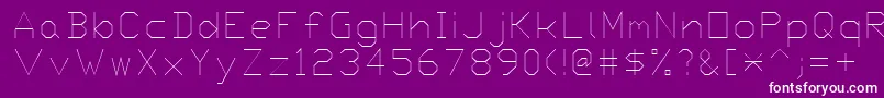 Proxy6 Font – White Fonts on Purple Background