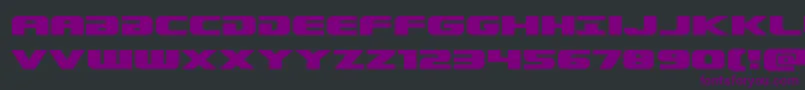 Dekarangerexpand Font – Purple Fonts on Black Background