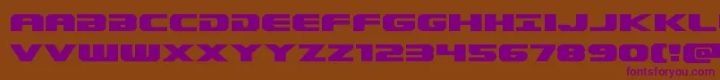 Dekarangerexpand Font – Purple Fonts on Brown Background