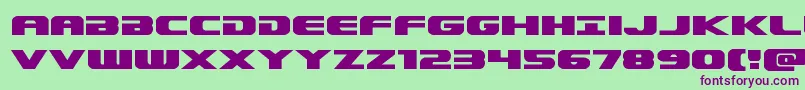 Dekarangerexpand Font – Purple Fonts on Green Background