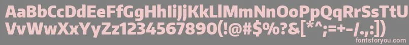 EncodesanscondensedBlack Font – Pink Fonts on Gray Background