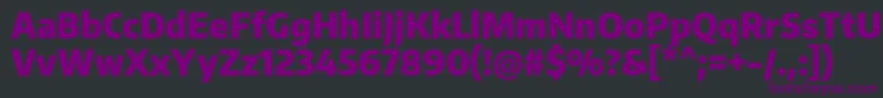 EncodesanscondensedBlack Font – Purple Fonts on Black Background