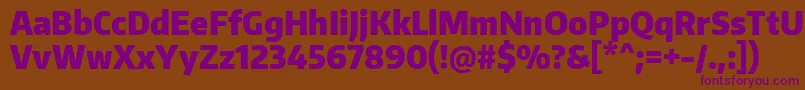 EncodesanscondensedBlack Font – Purple Fonts on Brown Background