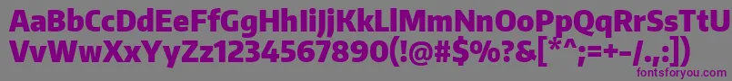 EncodesanscondensedBlack Font – Purple Fonts on Gray Background