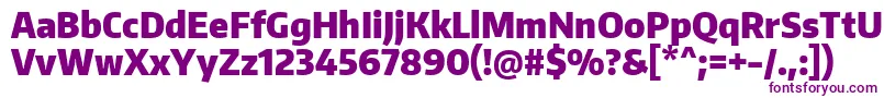Шрифт EncodesanscondensedBlack – фиолетовые шрифты на белом фоне