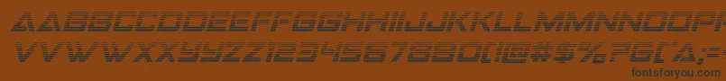 Strikefightergradital Font – Black Fonts on Brown Background