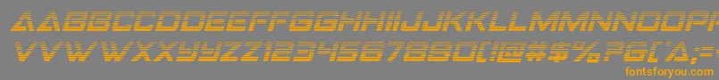 Strikefightergradital Font – Orange Fonts on Gray Background