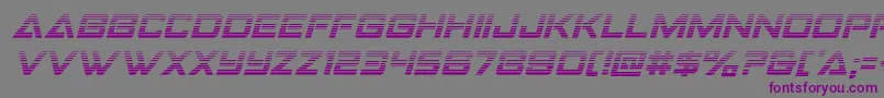 Strikefightergradital Font – Purple Fonts on Gray Background