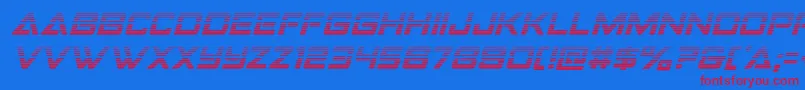 Strikefightergradital Font – Red Fonts on Blue Background