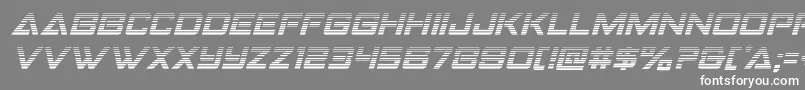 Strikefightergradital Font – White Fonts on Gray Background