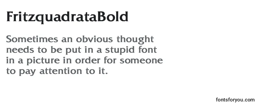 FritzquadrataBold Font