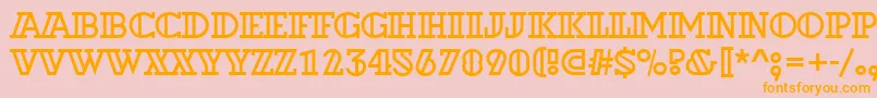 ADexterotl Font – Orange Fonts on Pink Background
