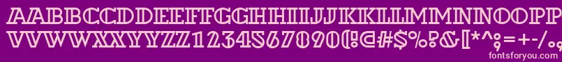 ADexterotl Font – Pink Fonts on Purple Background