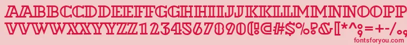 ADexterotl Font – Red Fonts on Pink Background