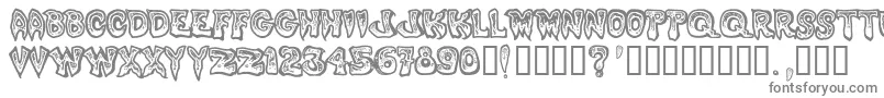 PhlegmyKilmister Font – Gray Fonts on White Background