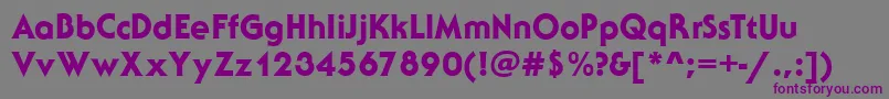 SebastianHeavyRegular Font – Purple Fonts on Gray Background