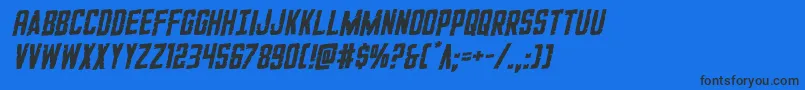 GiIncognitorotal Font – Black Fonts on Blue Background