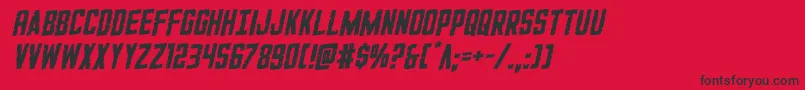 GiIncognitorotal Font – Black Fonts on Red Background