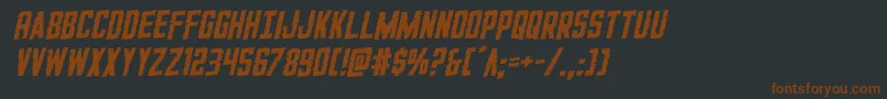 GiIncognitorotal Font – Brown Fonts on Black Background