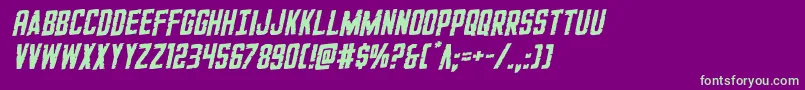 GiIncognitorotal Font – Green Fonts on Purple Background