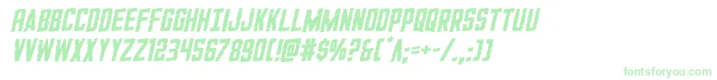 GiIncognitorotal Font – Green Fonts on White Background