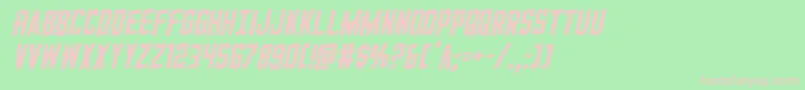 GiIncognitorotal Font – Pink Fonts on Green Background