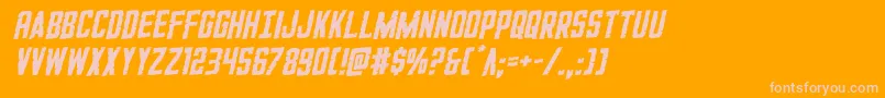 GiIncognitorotal Font – Pink Fonts on Orange Background