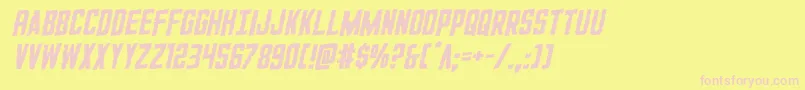 fuente GiIncognitorotal – Fuentes Rosadas Sobre Fondo Amarillo