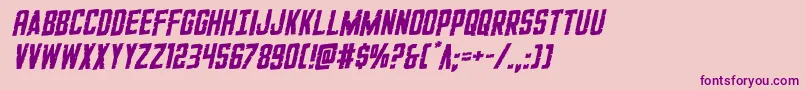 GiIncognitorotal-Schriftart – Violette Schriften auf rosa Hintergrund