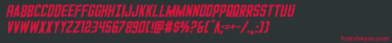 GiIncognitorotal Font – Red Fonts on Black Background