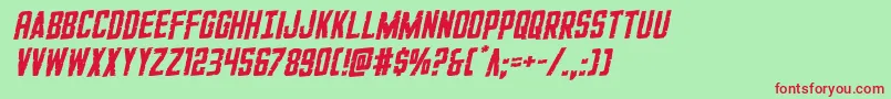 GiIncognitorotal Font – Red Fonts on Green Background