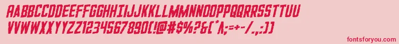 GiIncognitorotal-Schriftart – Rote Schriften auf rosa Hintergrund