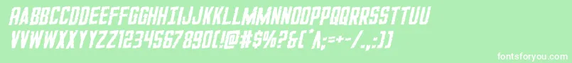 GiIncognitorotal Font – White Fonts on Green Background