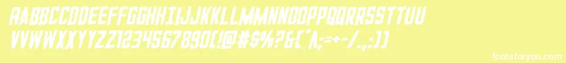 GiIncognitorotal Font – White Fonts on Yellow Background