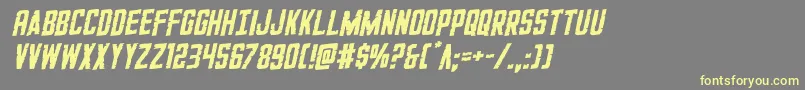 GiIncognitorotal Font – Yellow Fonts on Gray Background