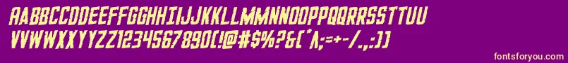 GiIncognitorotal Font – Yellow Fonts on Purple Background