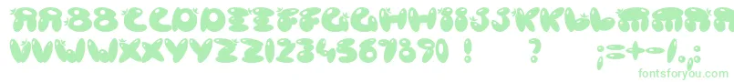 PoisonBerries Font – Green Fonts on White Background