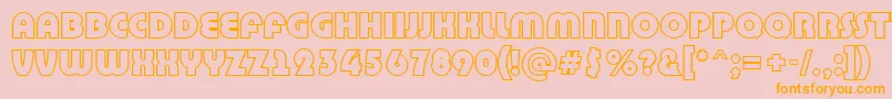 ABighaustitulotl Font – Orange Fonts on Pink Background