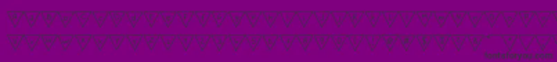 フォントPaperBannerRegular – 紫の背景に黒い文字