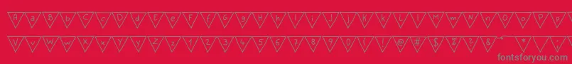 More about PaperBannerRegular Font PaperBannerRegular Font – Gray Fonts on Red Background