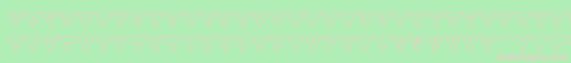 フォントPaperBannerRegular – 緑の背景にピンクのフォント