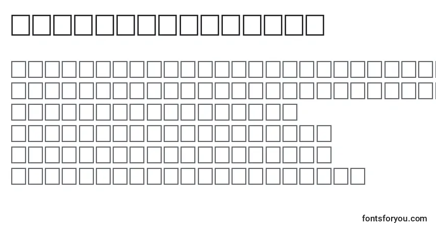 Schriftart OlivetteRegular – Alphabet, Zahlen, spezielle Symbole