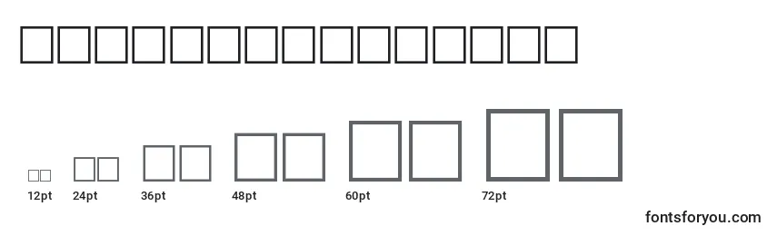 OlivetteRegular Font Sizes