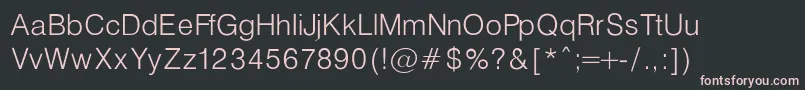 fuente HelveticaLightNormal – Fuentes Rosadas Sobre Fondo Negro