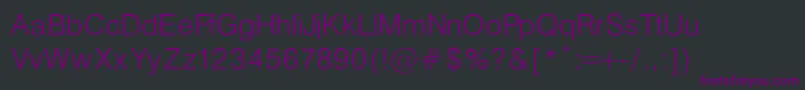 フォントHelveticaLightNormal – 黒い背景に紫のフォント