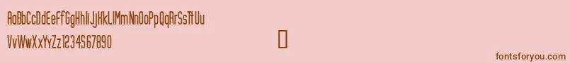 フォントCfcraigrobinsonRegular – ピンクの背景に茶色のフォント