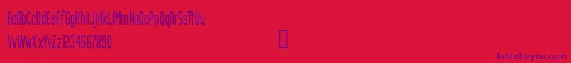 CfcraigrobinsonRegular Font – Purple Fonts on Red Background