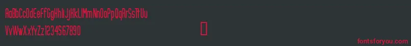 CfcraigrobinsonRegular Font – Red Fonts on Black Background