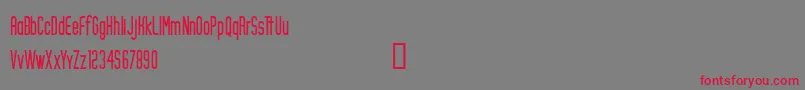 フォントCfcraigrobinsonRegular – 赤い文字の灰色の背景