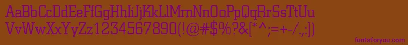 Шрифт Coliseumlightc – фиолетовые шрифты на коричневом фоне